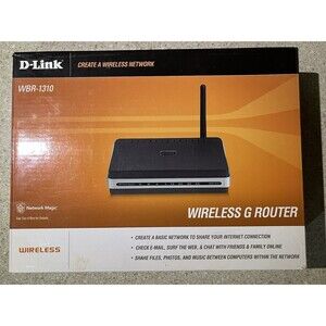 D-Link WBR-1310 Wireless G Wi-Fi 802.11g Router 54 Mbps 4-Port Firewall